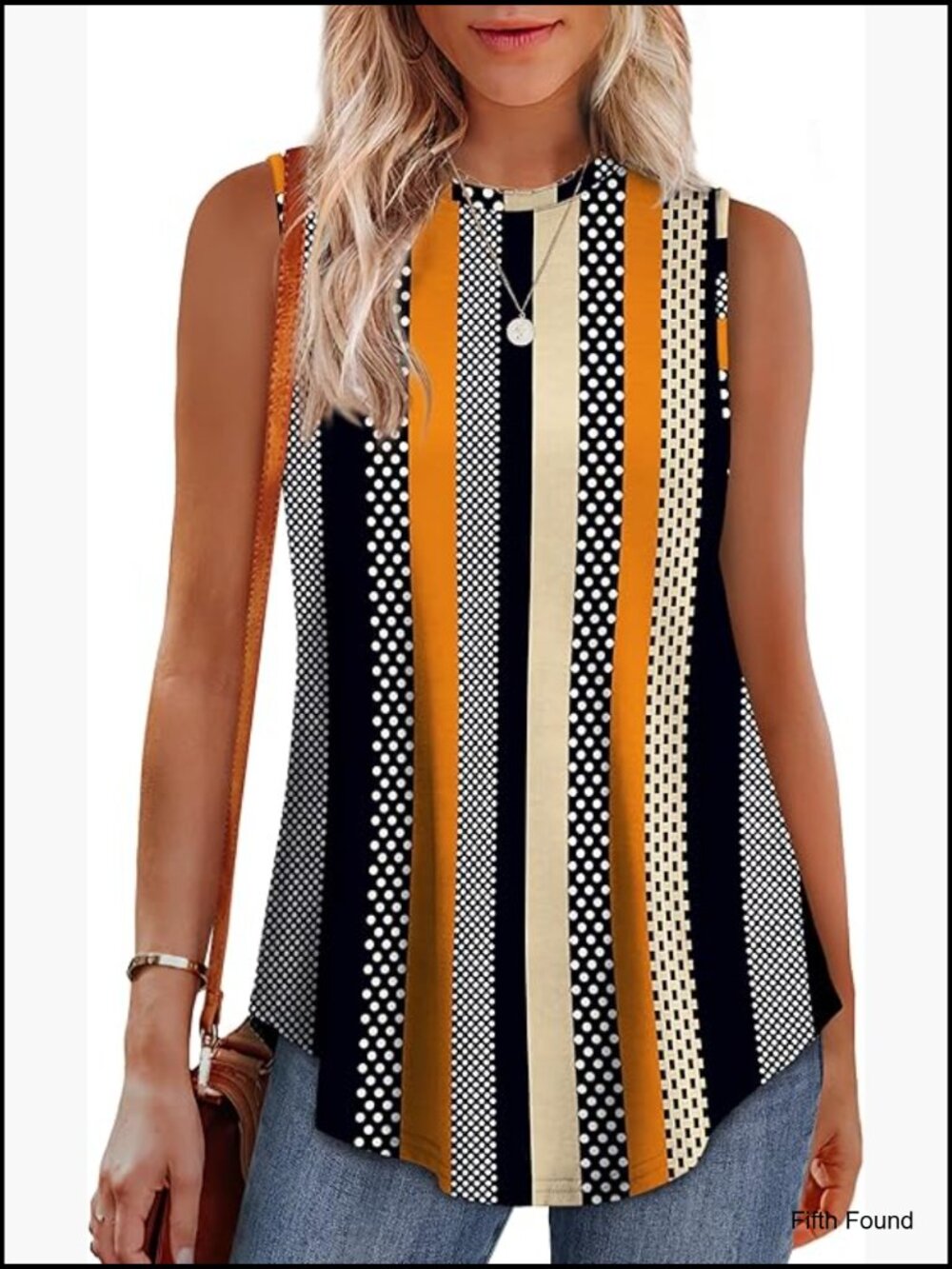 High Neck Tank Top Loose Fit Tunic Sleeveless Summer Top for Women